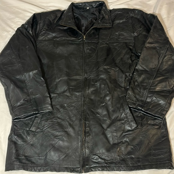 Jackets & Blazers - Vintage Black Leather Blazer Jacket